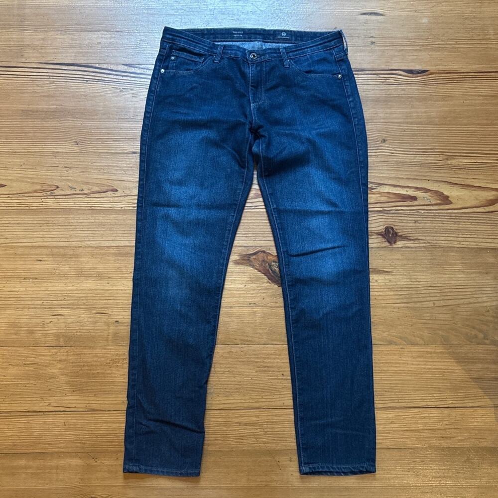 Adriano Goldschmied The Stilt slim dark wash low rise jeans SIZE 31